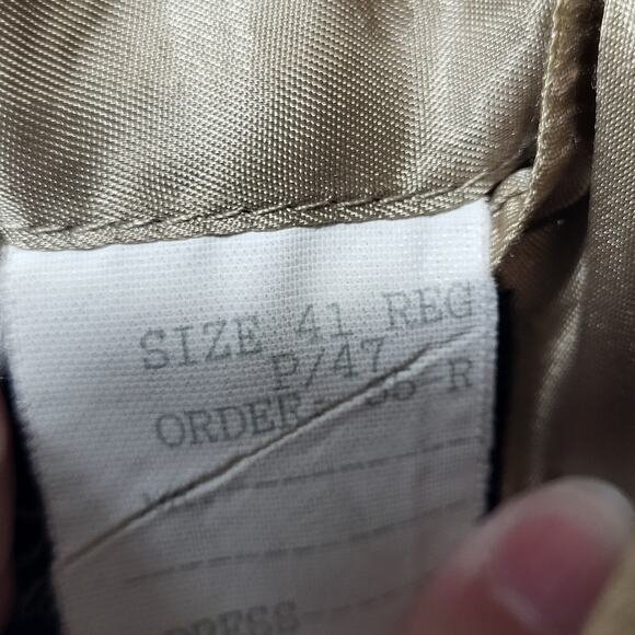 Brooks Brothers Silk, Linen, Wool Sport Coat Tan Brown Woven 41 Regular ITALY - Picture 5 of 6